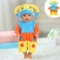 thumbnail image 4 of Juguetes de piscina, juguetes para bebés, juguetes para niños pequeños, ropa para muñecas de 18 pulgadas, lindos dibujos animados de escarabajos, conjunto de mono, ropa para muñecas, accesorios de rop, 4 of 6