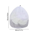thumbnail image 3 of Large Mesh Laundry Bags with Drawstring, Delicates Wash Bag, Bra Sweater Protector, Machine Washable Garment Organizer, Reusable Fine Mesh Laundry Bag for Socks Lingerie Activewear Shoe Storage, 3 of 7