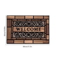 thumbnail image 3 of Alfombra de Entrada, Diseño Floral, Tapete para Interior y Exterior con Respaldo Antideslizante, 50x80cm para Pasillo, Cocina, Entrada, 3 of 6