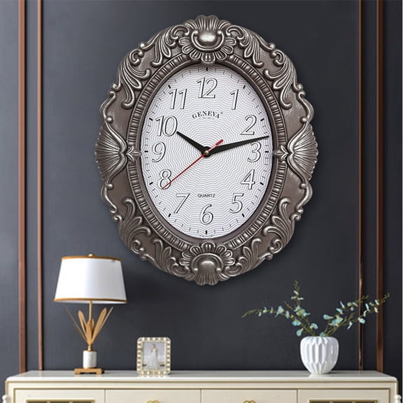 Reloj de pared retro de 14'' Perfecl estilo español silencioso decoración cocina