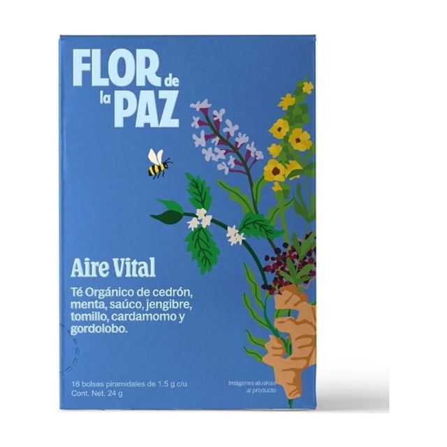 Té Flor de la Paz Aire Vital 16 sobres