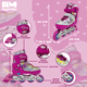 thumbnail image 4 of Patines en Línea Ajustables RM REGALOMEX para Niños Talla 19.5-23.5 Plateado Mediano, 4 of 6