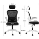 thumbnail image 4 of Silla De Oficina Y Gamer Ergonómica Modelo Blanco, 4 of 4