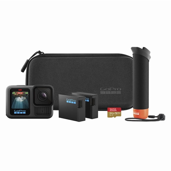 Cámara GoPro Hero 13 Black Paquete de accesorios con funda 3 piezas Negro