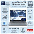 thumbnail image 2 of Lenovo ThinkPad T14 Laptop FHD+ de 14", Intel Core Ultra 7 155U, 16GB DDR5, 1TB SSD, Windows 11 Pro, 2 of 8
