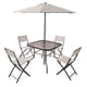 thumbnail image 1 of Juego De Jardin 6 Piezas Sillas Exterior Mesa Con Sombrilla gris, 1 of 8