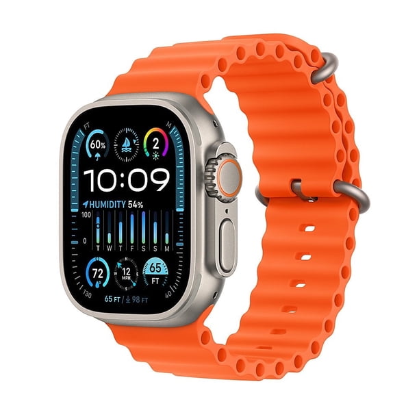 Apple Watch Ultra 2 (2023), Titanio, 49 Mm, A2986 (GPS + Celular), Color Natural (Reacondicionado).