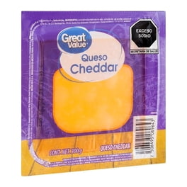 Queso Cheddar Great Value natural bloque 300 g