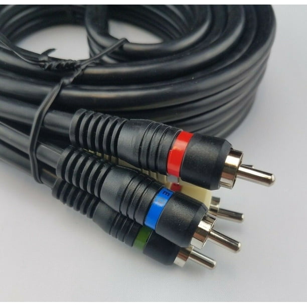 Imagen 2 de Cable de Video Componente de 6 PIES SatelliteSale con Audio 5 RCA RGB para HDTV DVD VCR