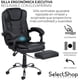 thumbnail image 3 of Silla Ejecutiva para Oficina con Reposapies Reclinable Y Giratoria Asiento para Trabajo Ergonómica con Descansapies Y Masaje De Espalda Asiento Y Respaldo Acojinados, 3 of 7