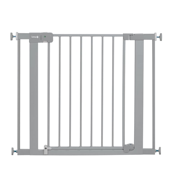 Safety 1st Puerta metálica de seguridad con cierre automático para bebé o mascota fácil de instalar