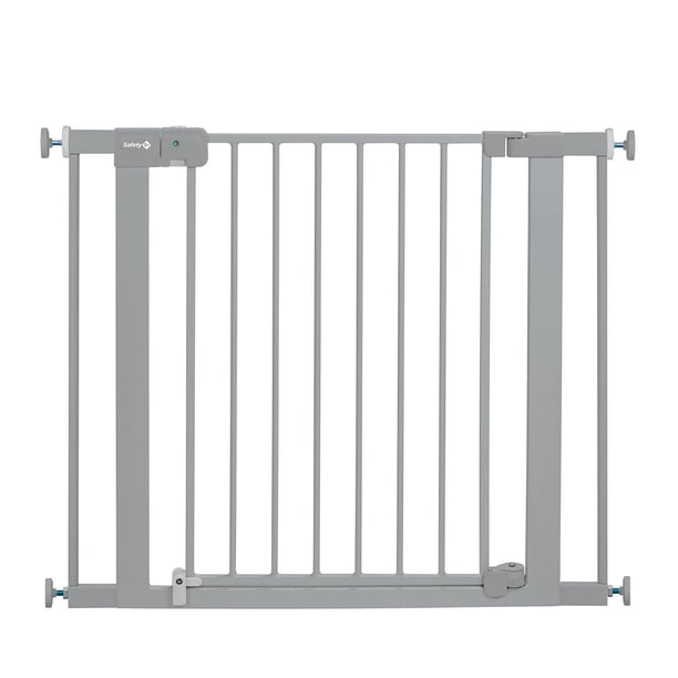 Safety 1st Puerta metálica de seguridad con cierre automático para bebé o mascota fácil de instalar