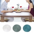 thumbnail image 2 of Manteles individuales Advancent redondos de PP color blanco 38 cm, 2 of 6