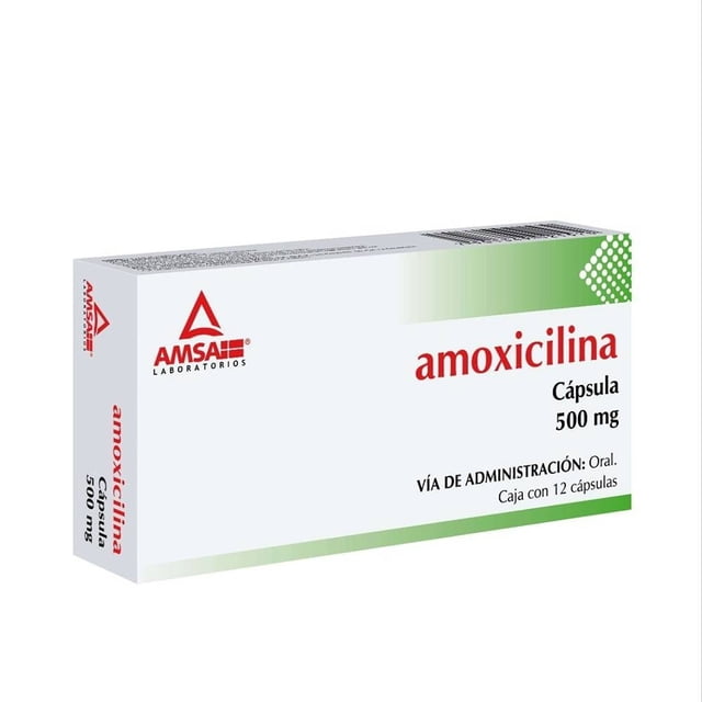 Amoxicilina 500 mg 12 cápsulas