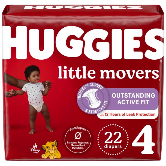 Pañales Huggies Little Movers Talla 4 22 unidades
