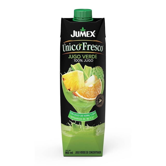 Jugo Jumex Único Fresco verde con jugo de nopal y apio 960 ml