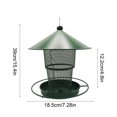 thumbnail image 3 of Comedero para Aves Exterior, Dispensador de Semillas para Aves Silvestres Colgante, Estilo Cenador con Techo, 18.5 x 39 cm, Fácil de Limpiar y Rellenar, para Jardín, Balcón y Aves Silvestres., 3 of 6