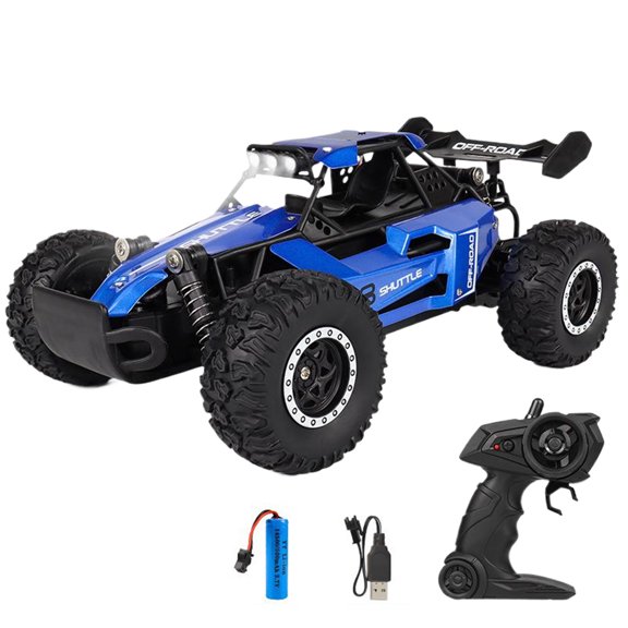 Bewildely Juguete para niños Control remoto coche inalámbrico Control ágil coche Control remoto Rc juguete juguetes forma fresca Kits de construcción modelo azul