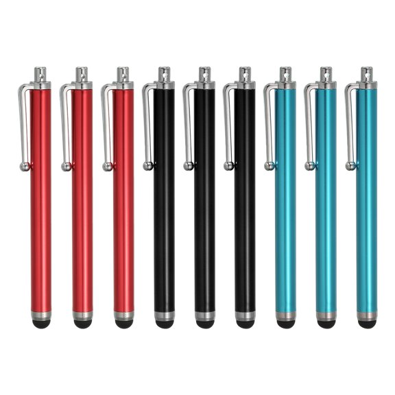 9uds Lápices Ópticos Táctiles Universal Capacitivo para Teléfono Tableta Todos Capacitivos Negro Rojo Azul