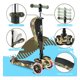 thumbnail image 3 of Scooter de 3 Ruedas Hurtle para Niños y Niñas 1 Año en Adelante, Patin del Diablo, Luces LED en las Ruedas, Manillar Ajustable y Asiento Plegable, Modo Sentado o de Pie con Freno, Camuflado, 3 of 7