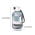 thumbnail image 3 of Vaso de agua de gran capacidad para deportes y fitness, botella de agua Ton Ton, resistente a altas temperaturas, cubo Ton Ton, vaso grande para el vientre, vaso recto para beber con asa de, 3 of 7