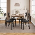 thumbnail image 2 of Yeshouse Mesa de cocina con sillas, mesa de comedor para 4, mesa de comedor Rectangular de Metal y madera con 4 sillas tapizadas, 2 of 7
