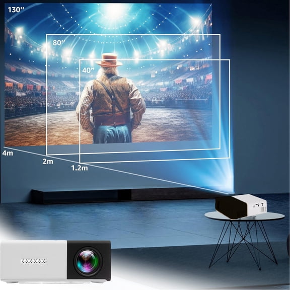 onlyliua Liquidación Miniproyector Miniproyector Portátil Automático Hd Proyector Portátil de Películas para Exteriores E Interiores