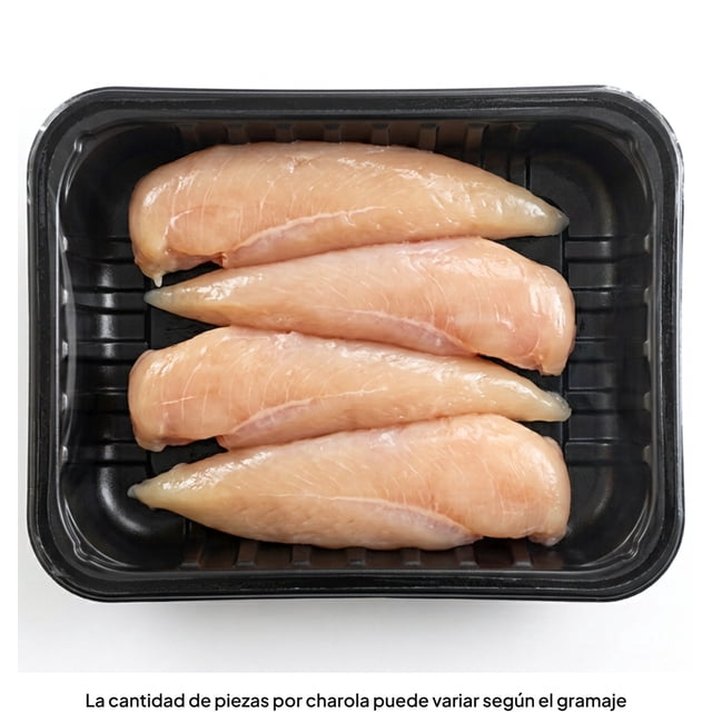 Pechuga de Pollo Fajitas Naturales Peso Aproximado por Charola 700 g