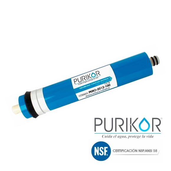 Membrana para Sistemas de Ósmosis Inversa Residencial / Comercial Ligero Purikor PKRO-2012-100