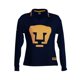 thumbnail image 1 of Jersey Pumas Retro 1980 Old School Sports Para Mujer Talla EG Azul marino/dorado, 1 of 4