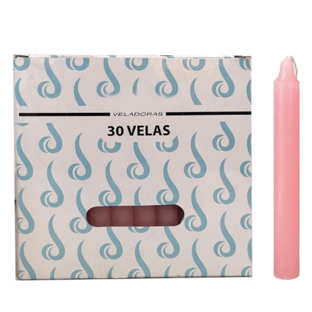 Velas Largas Parafina de 15cm Caja Con 30 piezas Velitas