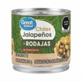 thumbnail image 1 of Chiles jalapeños Great Value en rodajas 380 g, 1 of 5