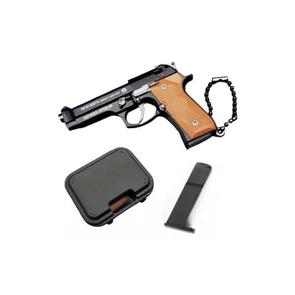 Llaveros De Armas Fuego Pistola Replica Beretta 92f Negro