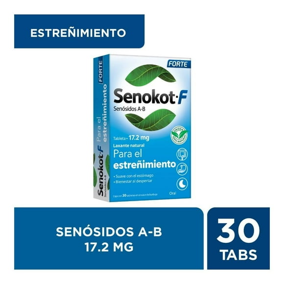 Laxante natural Senokot Forte, 30 tabletas