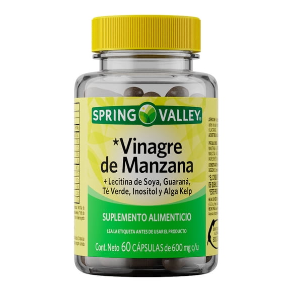 Vinagre de Manzana Spring Valley 600mg 60 capsulas