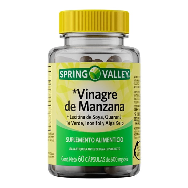 Vinagre de Manzana Spring Valley 600mg 60 capsulas