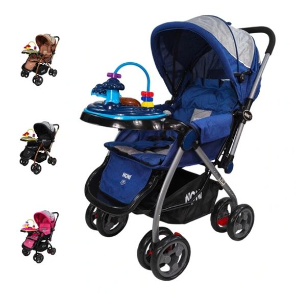 The Baby Shop Carriola Plegable con Tablero Musical y Canastilla para Bebé – Multiposición