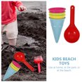 thumbnail image 2 of FELTECHELECTR 5 juguetes de playa para niños, conos de helado y palas para exteriores (color aleatorio)., 2 of 6