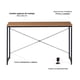 thumbnail image 5 of Escritorio Minimalista TOPLIVING para Oficina TOPLIVING Base de metal para un mejor soporte, 5 of 9