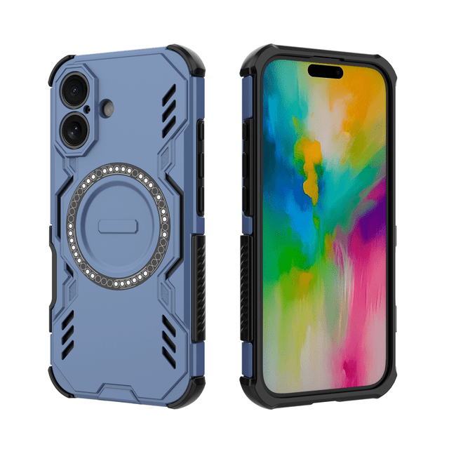 Funda GANGXUN para iPhone 16 , magnética, resistente a golpes, con soporte, unisex, carga inalámbrica