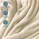 thumbnail image 5 of Bare Home Manta de Felpa Polar de 300 G/M², Microfibra Mullida, Suave y Afelpada, Tamaño King, Ostra, 5 of 7
