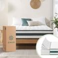 thumbnail image 1 of Zinus Comfort Colchón en Caja King Size con 3 capas de Memory Foam y Resortes Independientes, 30 cm de Altura Total, Aislamiento de Movimiento, Firmeza Media y Transpirable. Certificación CertiPur, 1 of 9