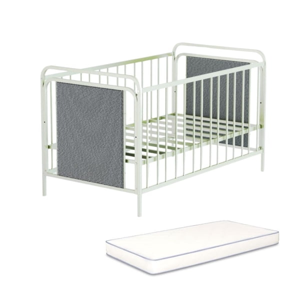 Cuna para bebe Jaco Marfil 3 niveles con colchón Beige