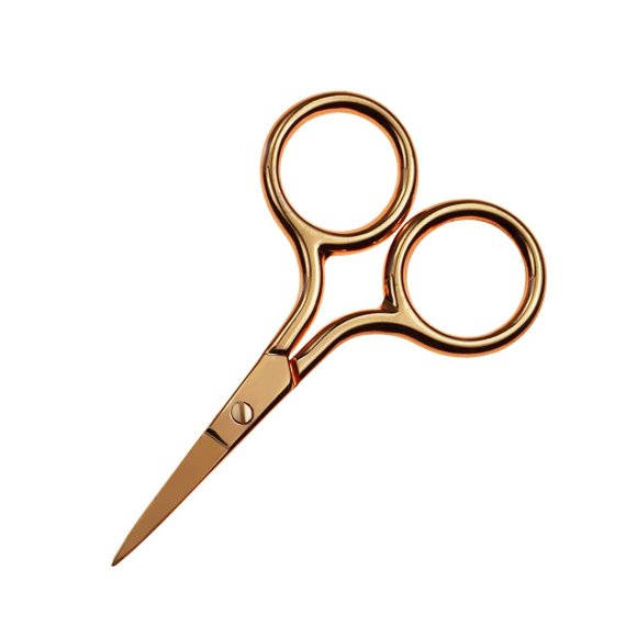 Motanar Tijeras de pelo facial, curvadas y redondeadas, tijeras para el pelo facial, nariz, pelo, ce