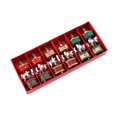thumbnail image 4 of 6 piezas de carrusel de caballo colgante para decoración navideña, accesorios para fotos, regalos para fiestas rojo oro verde, 4 of 9