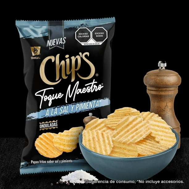 Imagen 4 de Papas Barcel Chip's toque maestro sal y pimienta 140 g