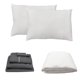 thumbnail image 1 of Juego de Sábanas Queen Size Royal Gris Oxford + Protector de Colchón + 2 Almohadas Frosty, 1 of 12