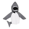 thumbnail image 3 of Disfraz de tiburón para niños, ropa de dibujos animados, ropa de tiburón pequeño para fiesta temática marina. 80 a 105cm, 3 of 9