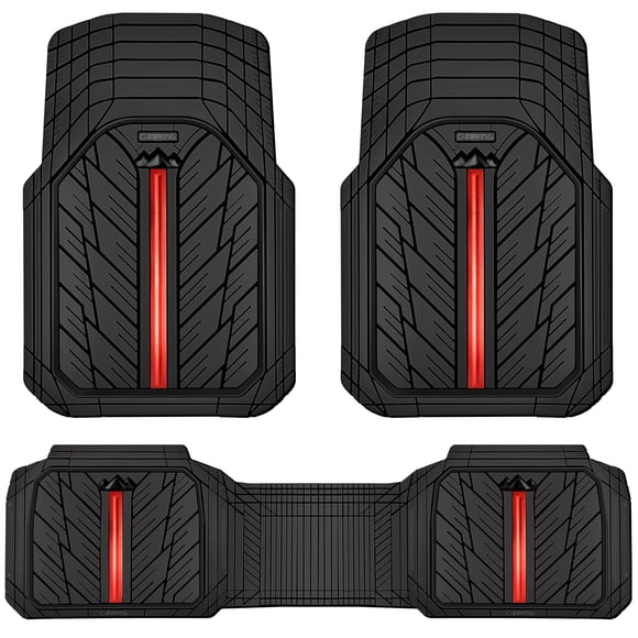 Tapetes de goma universales Car Pass DeepDish, ajuste recortable talla S-L