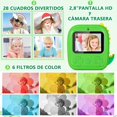 thumbnail image 2 of Cámara Digital Instantánea para Niños, 1080P Cámara Digital Niños con 2,8'' Grande Pantalla HD, Doble Camara, Flash, Tarjeta SD de 32 GB, Caja, Regalo para Niños y Niñas 3 a 12 Años, 2 of 7